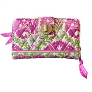 EUC Vera Bradley Turn Lock Wallet Julip Tulip